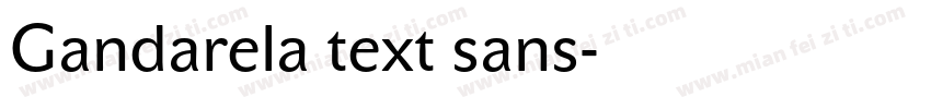 Gandarela text sans字体转换
